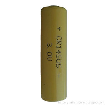 Primary Li-MnO2 Battery CR14505 with 3.0V Voltage, 1,500mAh Capacity and 400mA Maximum Pulse Current